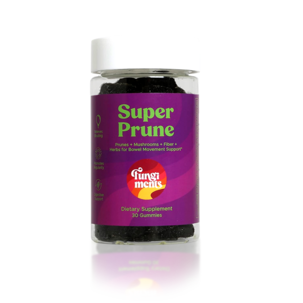 Fungiments Super Prune Facts Bottle